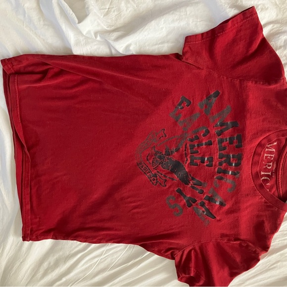 Small Men’s Red Distressed American Eagke NYS shirt. - Picture 4 of 7